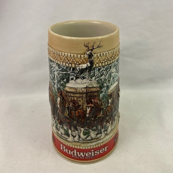 Other - 1987 Budweiser Collector Holiday Beer Stein